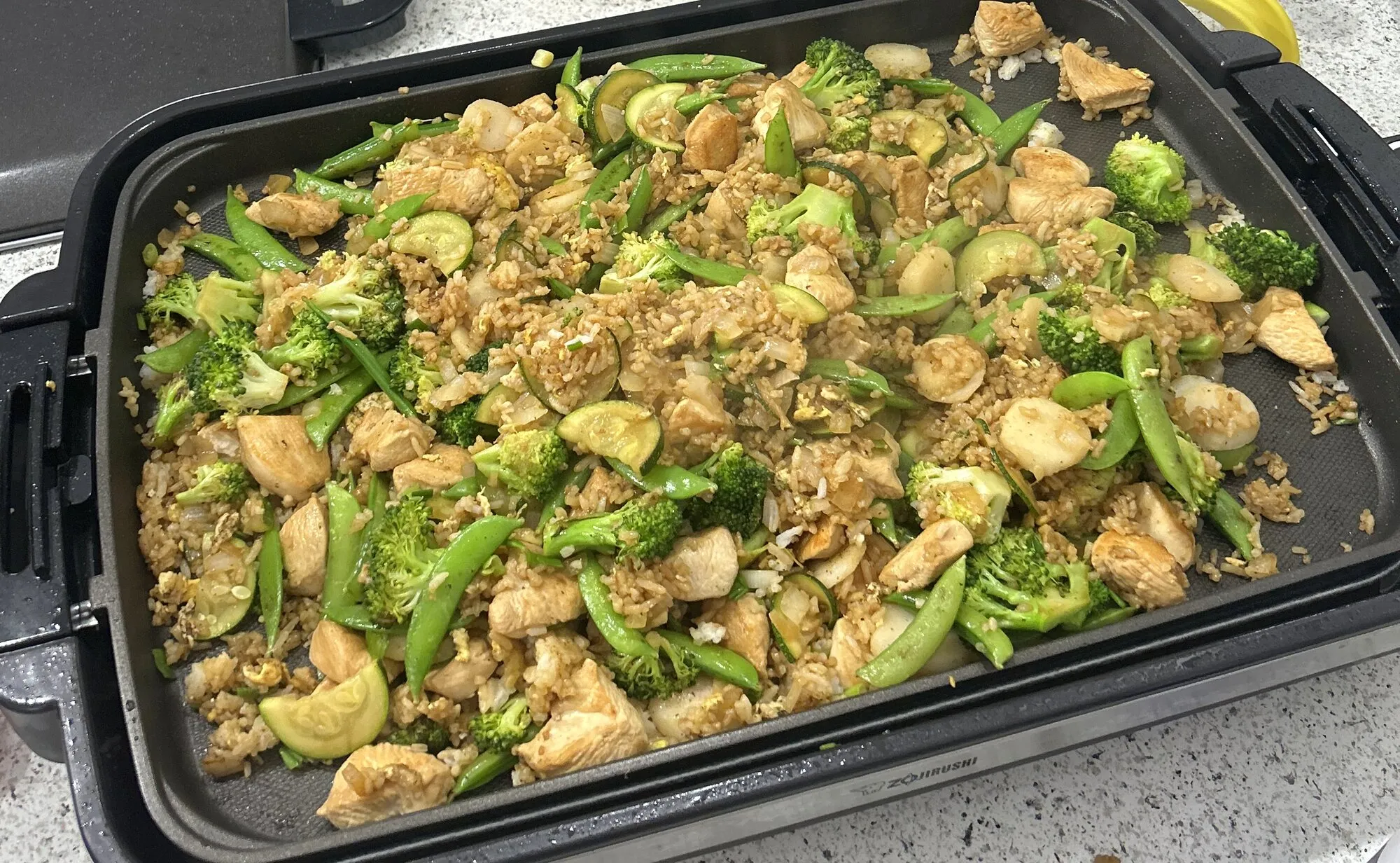 Chicken hibachi bowl with fried rice